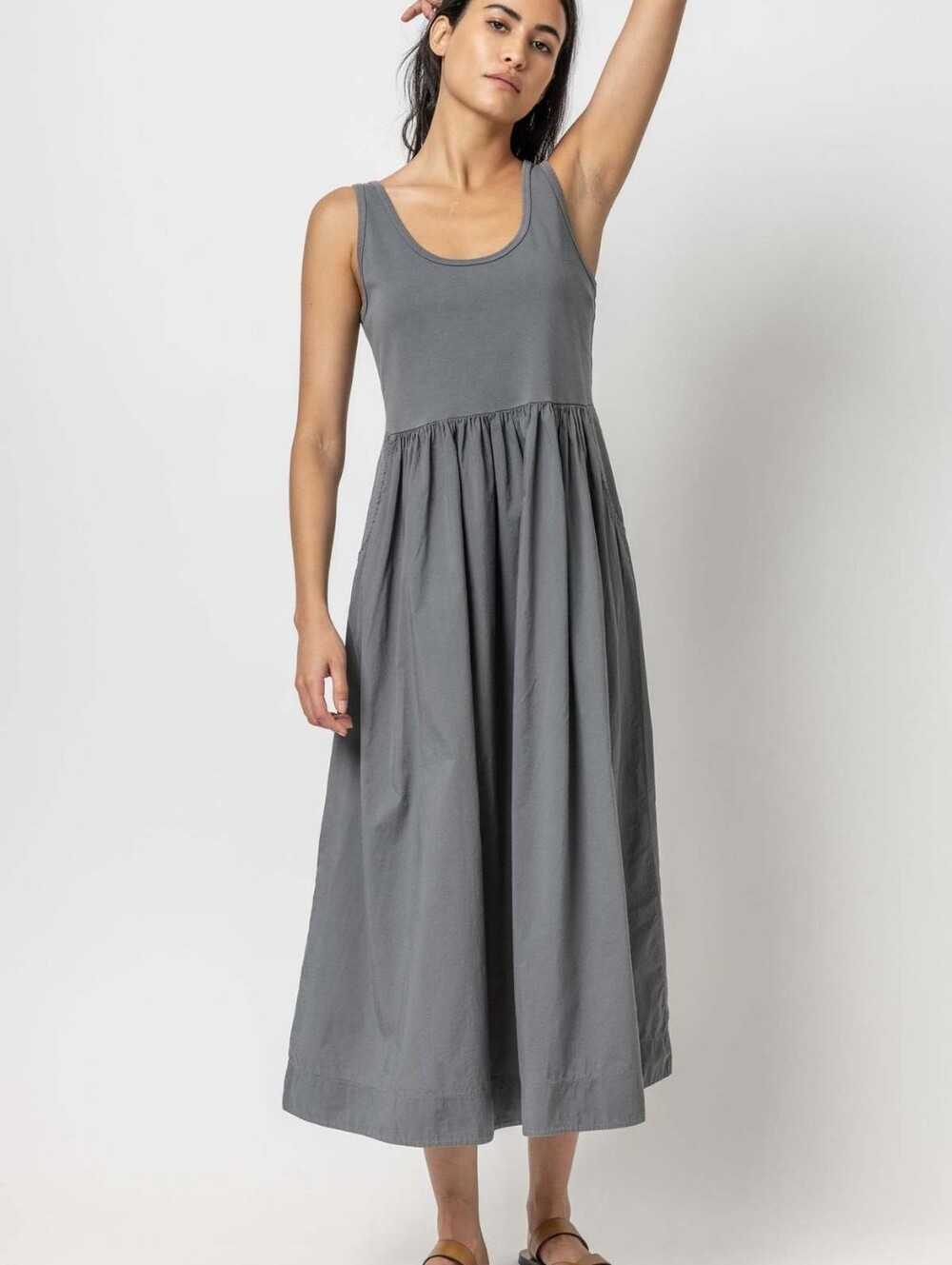Lilla P Maxi Gray Dress